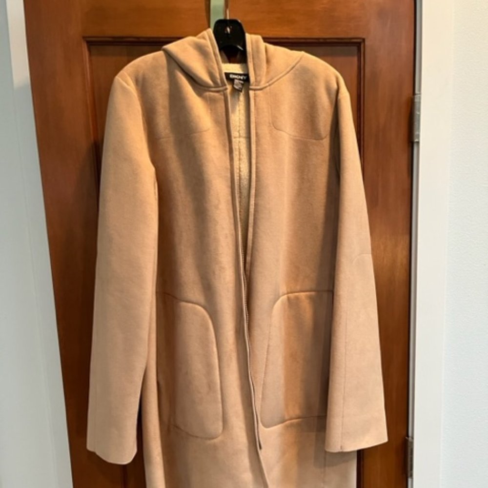 Faux Suede, fleece-lined coat